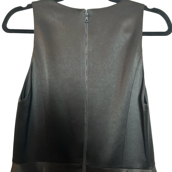 Alice + Olivia Black Sleeveless Scoop Neck Drop Waist Mini Skater Dress Sz.10 - Picture 7 of 14